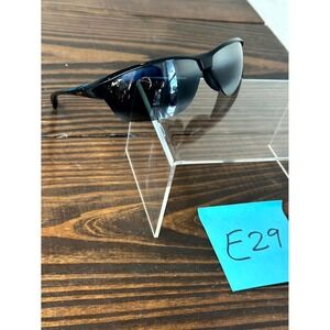 Maui Jim Hot Sands MJ-426-02 Unisex Polished Black Sunglasses Rectangle Half Rim